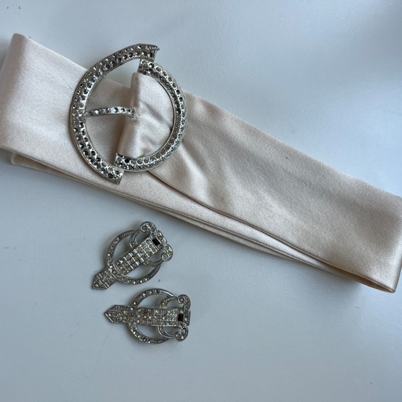 Celebrity Designer PaperBag Princess Custom 1940s Silk Champagne Wedding Dress! - Picture 10 of 13